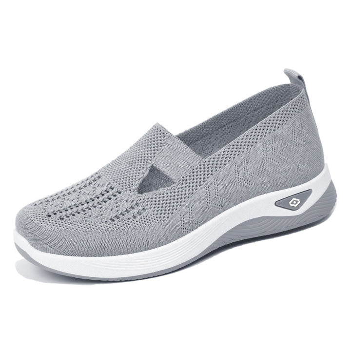 Dame Let Sneaker med åndbart strikdesign Stilla