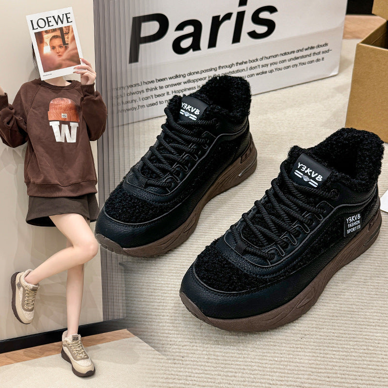 Dame komfortable vinter sneakers med hyggeligt inderfór Stilla