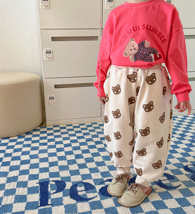 Børn Behageligt Tegneserie Pyjamas Sæt Stilla