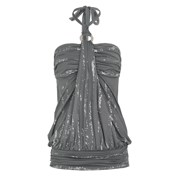 Damen Bandeau-Kleid mit elegantem Rüschen-Design und flexiblem Oberteil Skovae