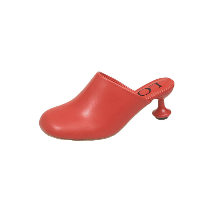 Femme Chunky Heel Slip-On Mules Stilla