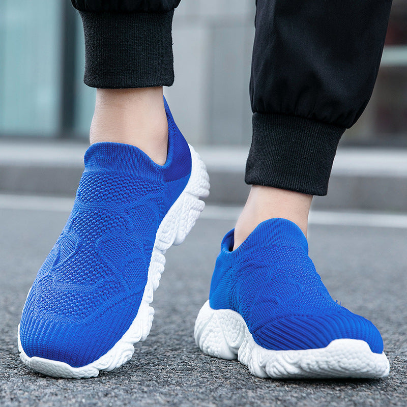 Femme Slip-On Strik-Athletik-Sneaker med åndbart design Stilla