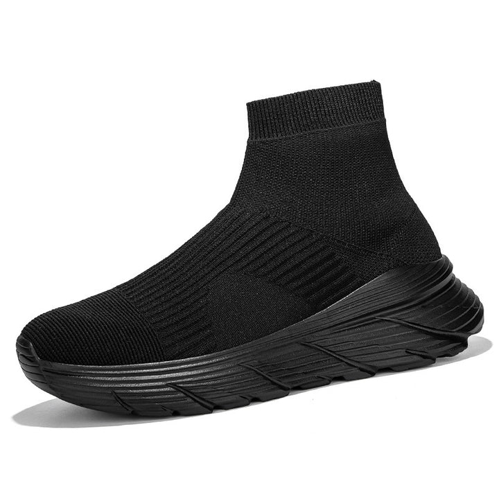 Dame nan sømløs strik-fritids sneakers med sokkekrave og stødabsorberende profil sål Skovae