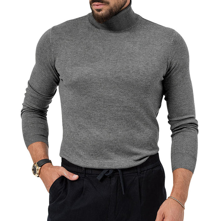 Herrer rullekrave sweater lavet af fint, åndbart uld med elegant snit Stilla
