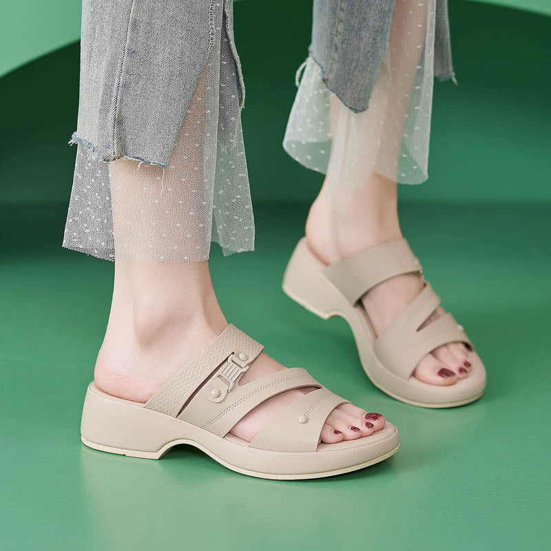 Dame komfort-sandaler med justerbar rem og anatomisk sål-teknologi Stilla