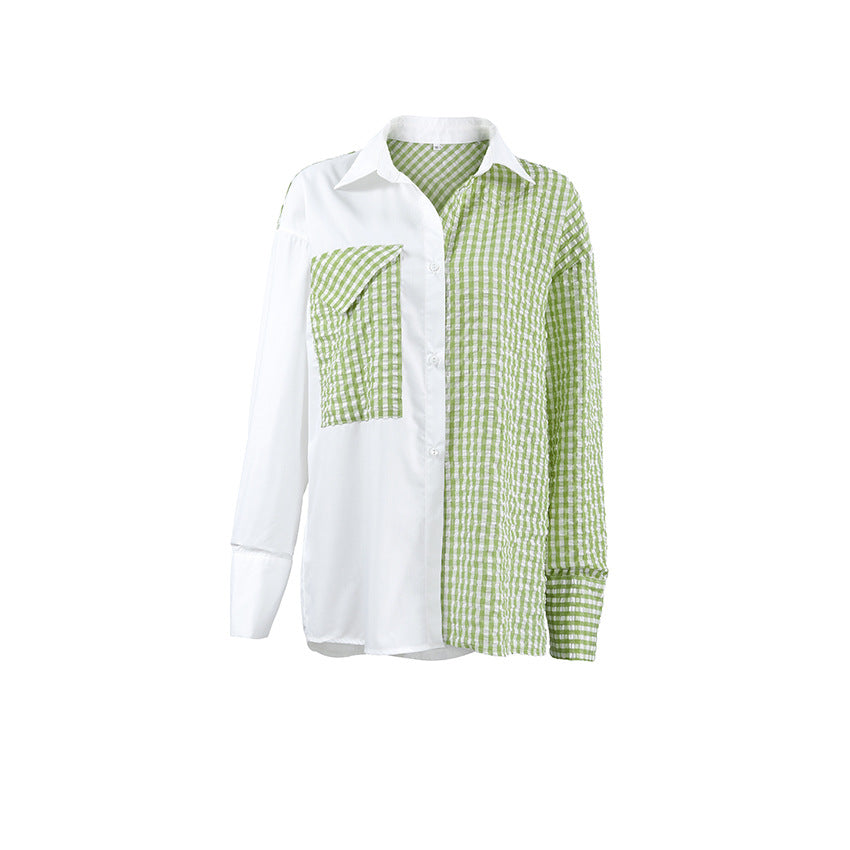 Dame ternet overshirt med afslappet pasform og praktisk brystlomme Stilla