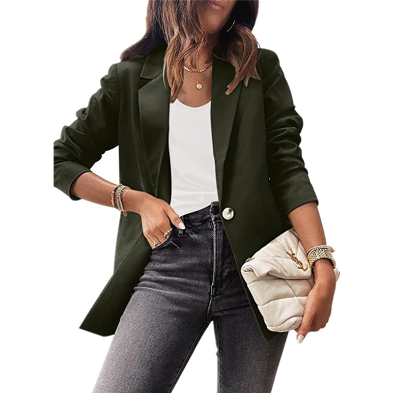 Dame Elegant Blazer med dekorative knapdetaljer og moderne snit Stilla