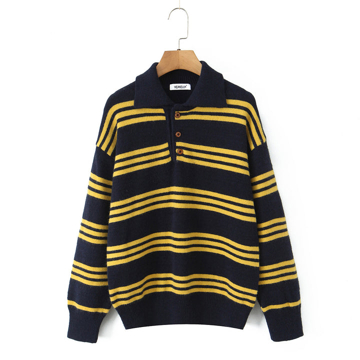 Dame stribet Poloshirt-striktrøje Stilla