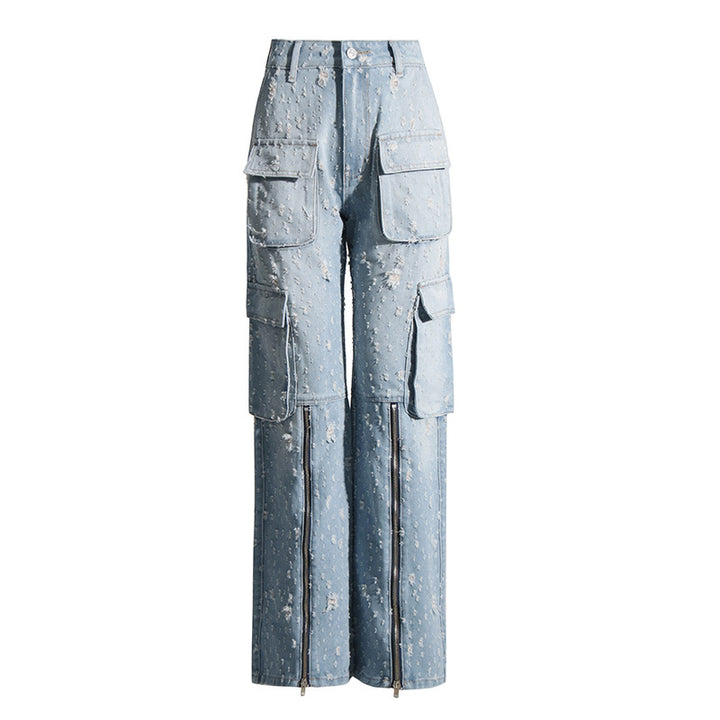 Dame Cargo-Jeans med innovativt design og funktionelle lommer Stilla