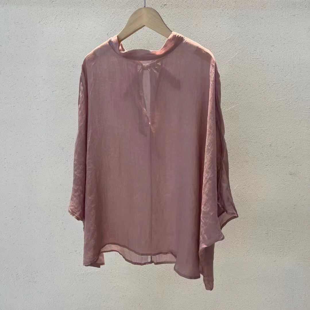 Femme Relaxed Fit High-Low Tunika Bluse Stilla