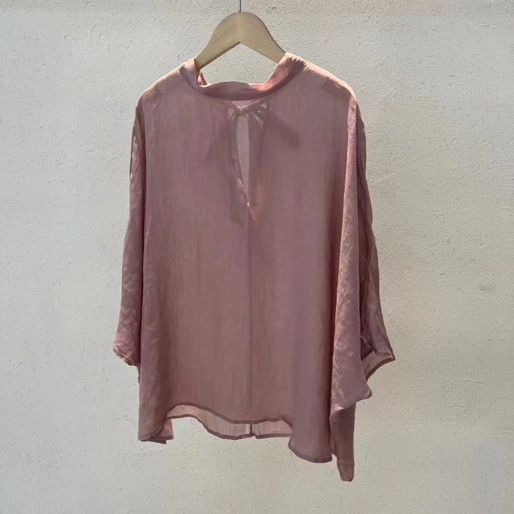 Femme Relaxed Fit High-Low Tunika Bluse Stilla