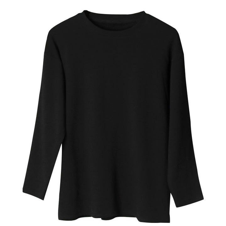 Dame Oversized Langærmet T-shirt med asymmetrisk kant og blødt materiale Stilla
