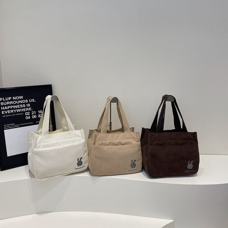 Feminint Stilfuld Canvas Taske Stilla
