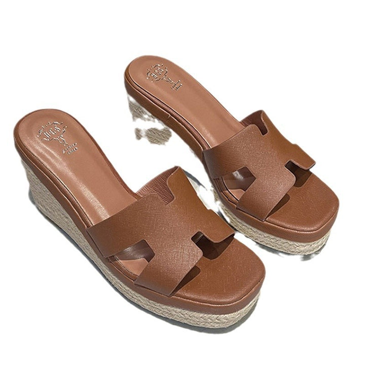 Dame Wedge-sandaler med moderigtig tæerem og komfortabel fodseng Stilla