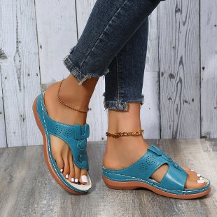 Dame Komfortable Tåsplit Sandaler med ergonomisk Såldesign Stilla