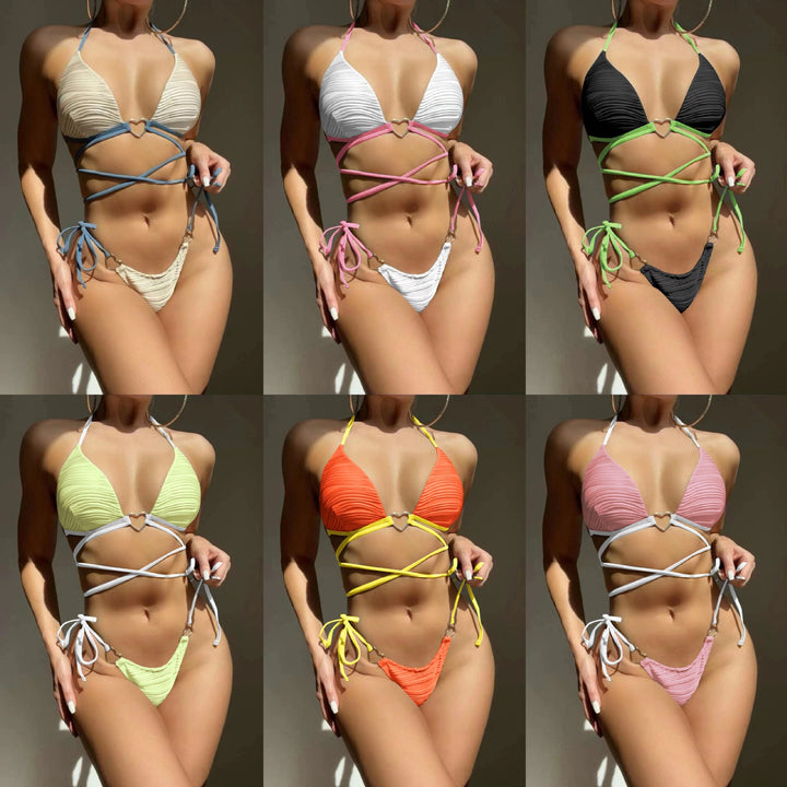 Dame Bikini-sæt med innovativt design og justerbare stropper Stilla