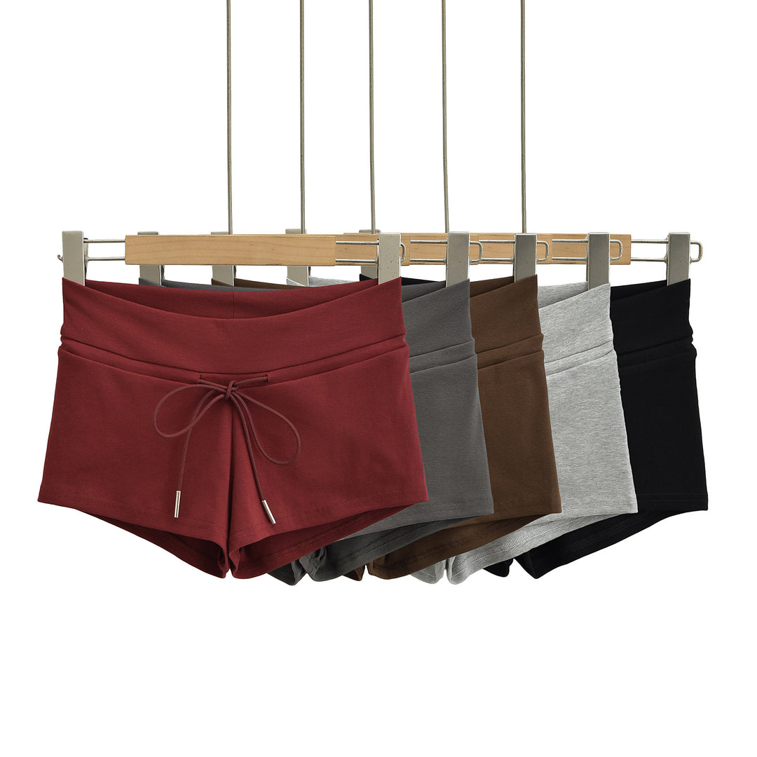 Dame Sporty Shorts med justerbar snor og høj talje Stilla