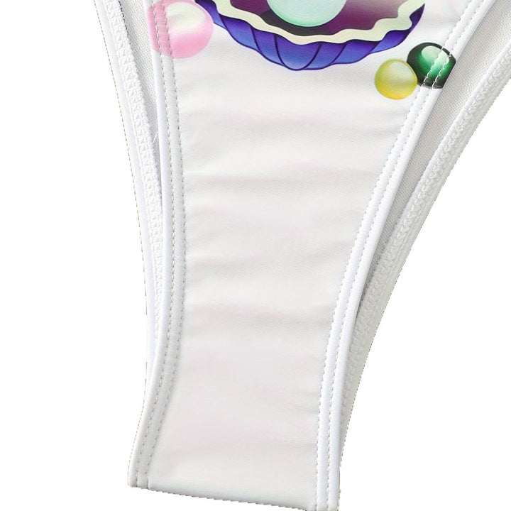 Dame Triangel-Bikini med legende muslingedesign Skovae