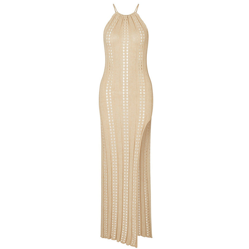 Damer Elegant Rygfri Maxikjole Stilla