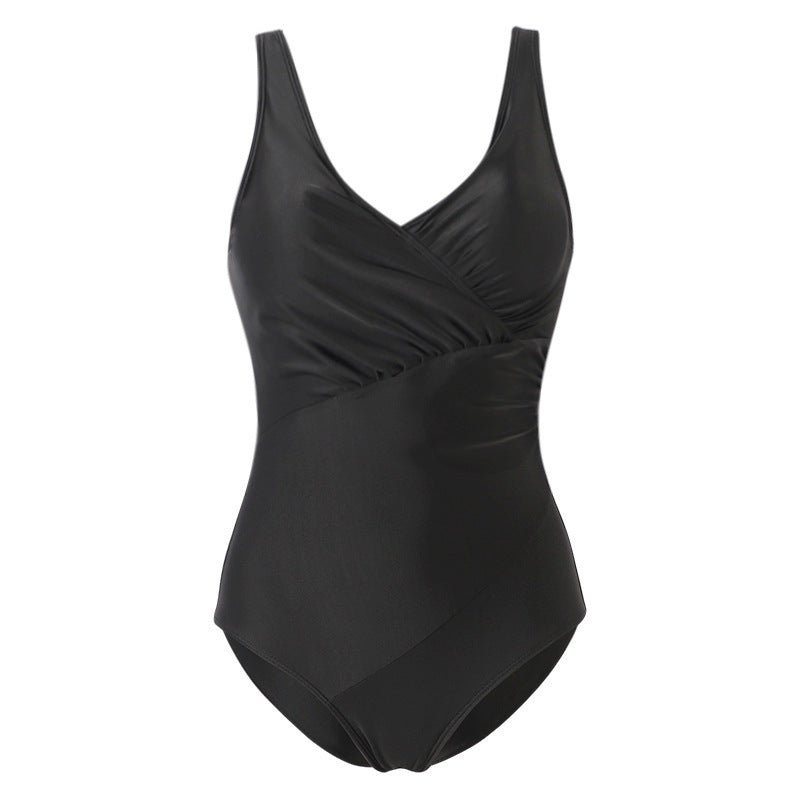 Dame Elegant Én-piece Badedragt med Vikkel-look Skovae