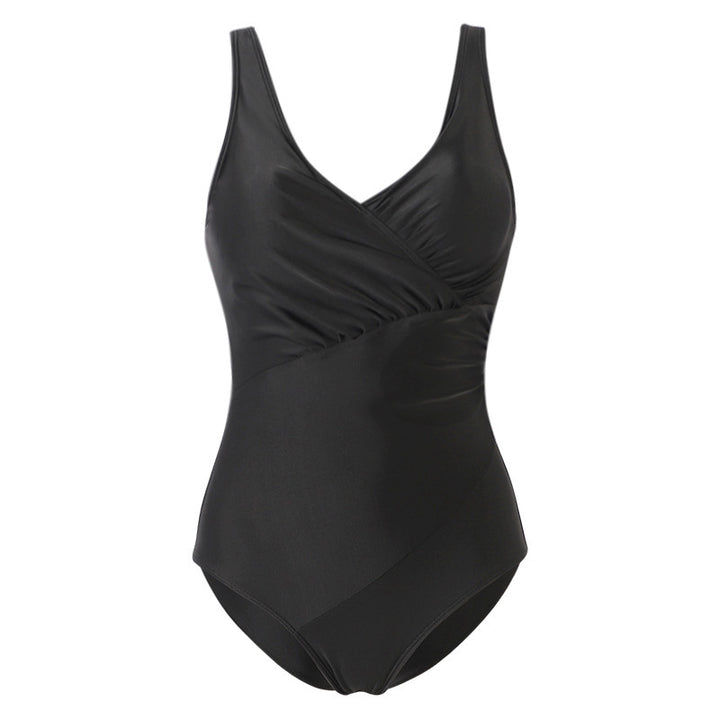 Dame Elegant Én-piece Badedragt med Vikkel-look Skovae