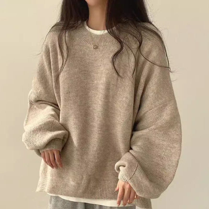 Kvinder oversized striktrøje med brede ærmer og afslappet skæring Stilla