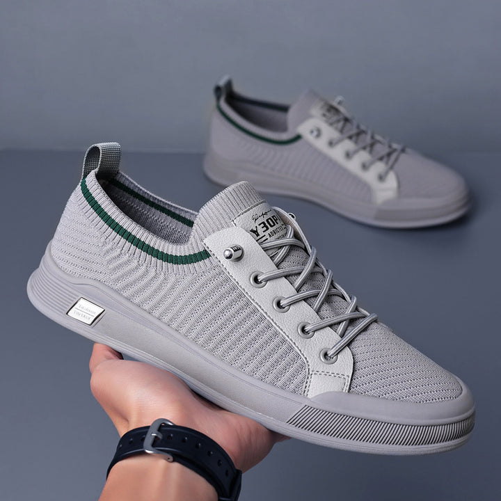 Femme Lettere Fritids Strik Sneakers med forbedret Fleksibilitet Stilla