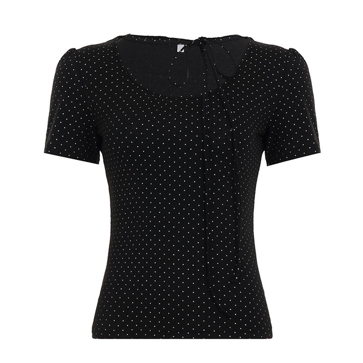 Damer Polka Dot Bluse Skovae