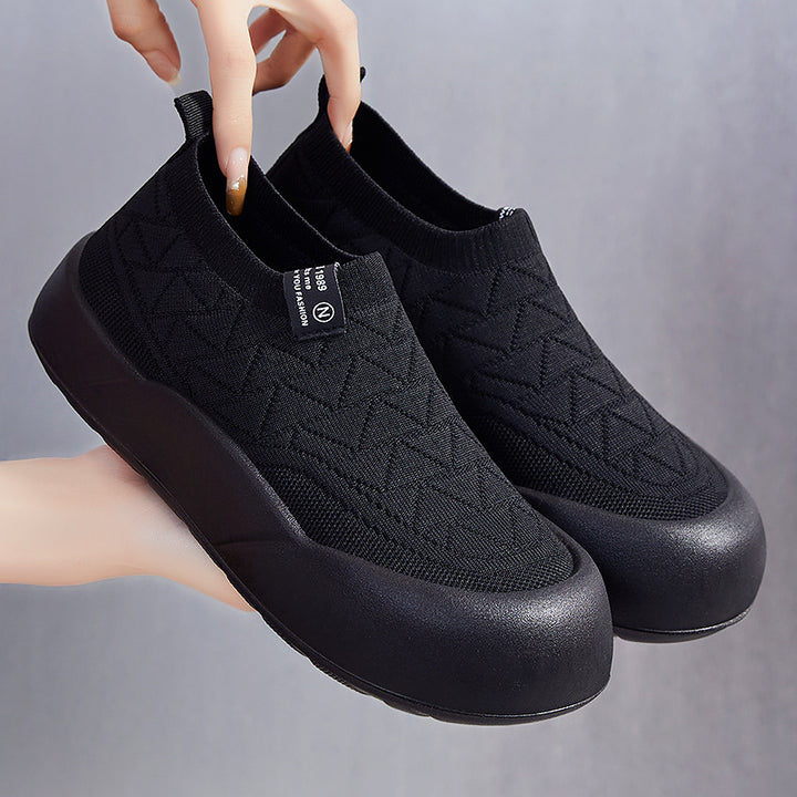 Femme Let Slip-On Vandtætte Sneakers med Komfortstrikovermateriale Stilla