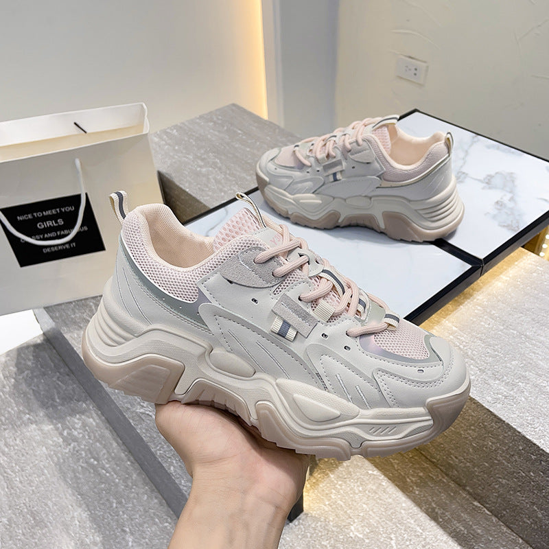 Dame Chunky Lifestyle Sneakers med åndbart mesh-overmateriale og skridsikker sål Stilla