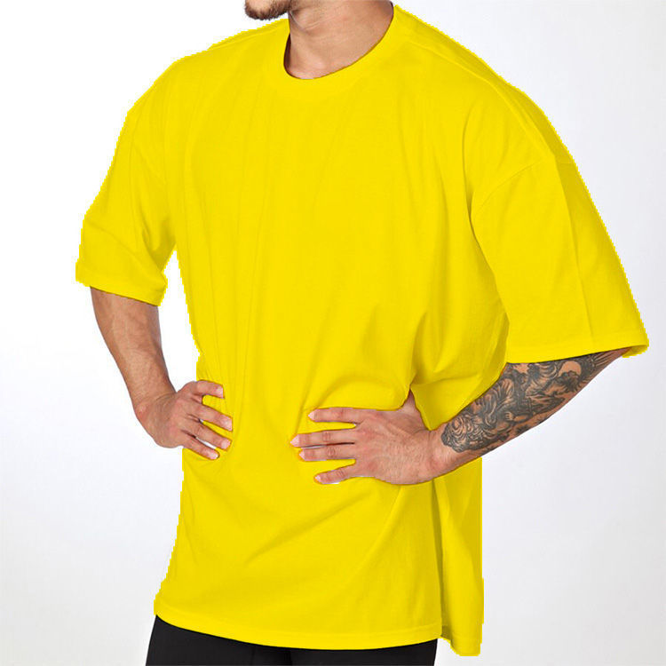Herrer Oversized T-Shirt i højkvalitets bomuldsblanding med rund halsudskæring Stilla