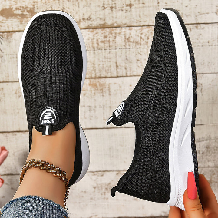 Femme Let Slip-On Sport Sneakers med åndbart strikket overmateriale Stilla