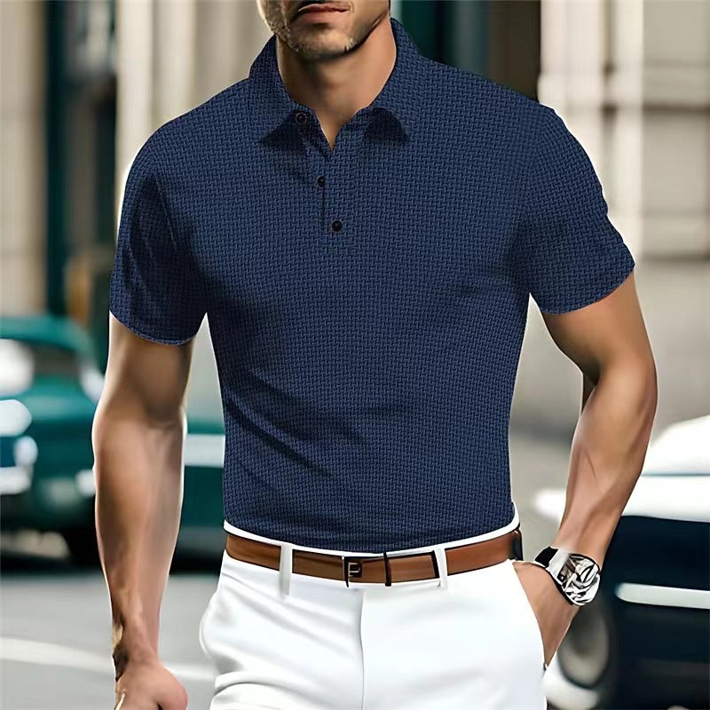 Herre Poloshirt med struktureret design og moderigtige accenter Stilla