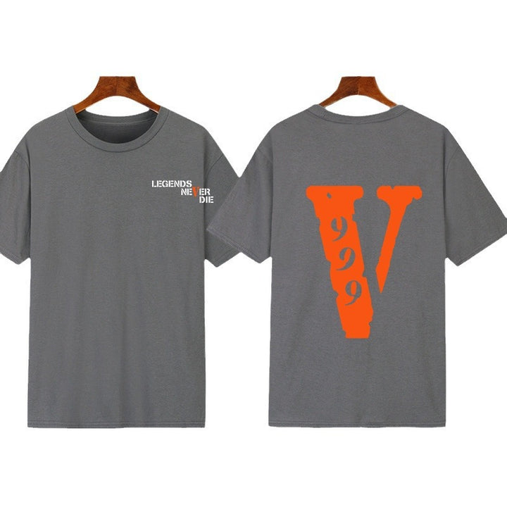 Kvinders grafisk t-shirt med original skrift og kreativt design Skovae