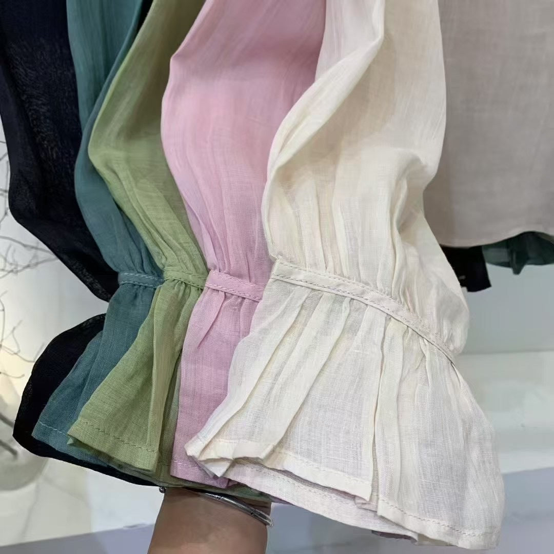 Femme Flowing Langærmet Bluse Stilla