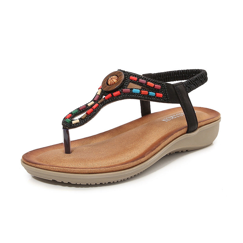 Damer Elegante Strop Sandaler med farverige udsmykninger Stilla