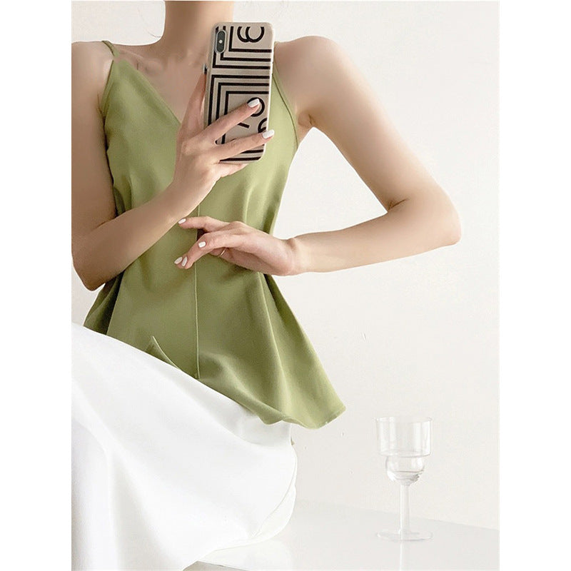 Dame flatterende spidsbluse Stilla