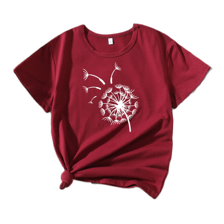 Kvinder Relaxed Fit Løvehud Grafik T-Shirt Stilla