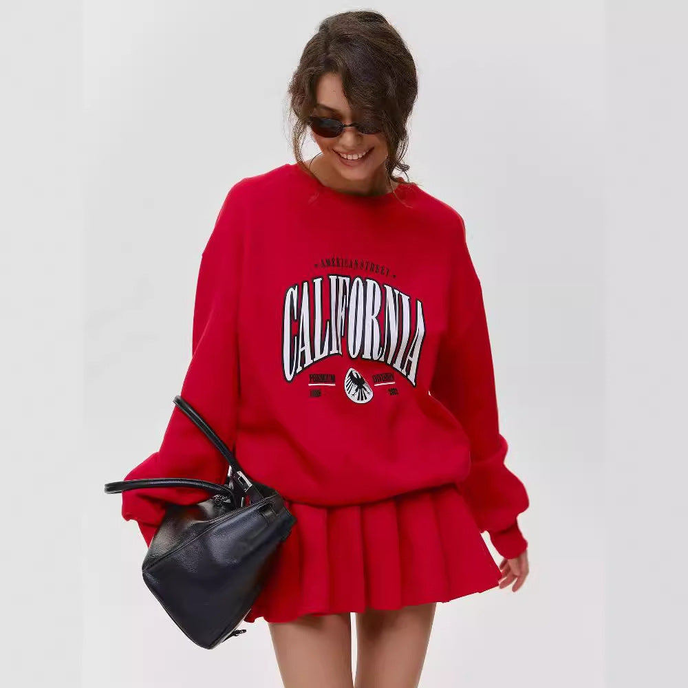 Damer hyggelig sweatshirt nederdel kombination Stilla