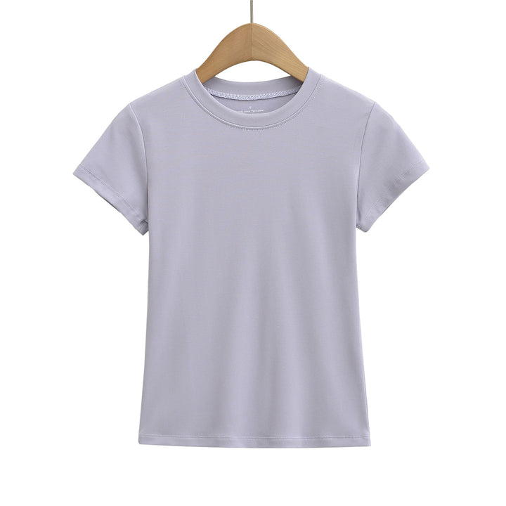Dame klassisk Rundhals T-shirt lavet af blødt bomuldsstof Stilla