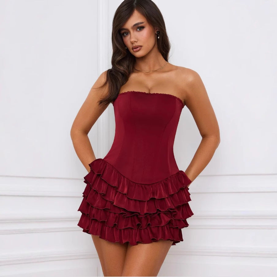 Dame rynket skjorte i bustier-stil med elegant silhuet og frisk design Stilla