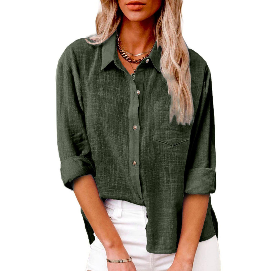 Dame afslappet linned bluse Stilla