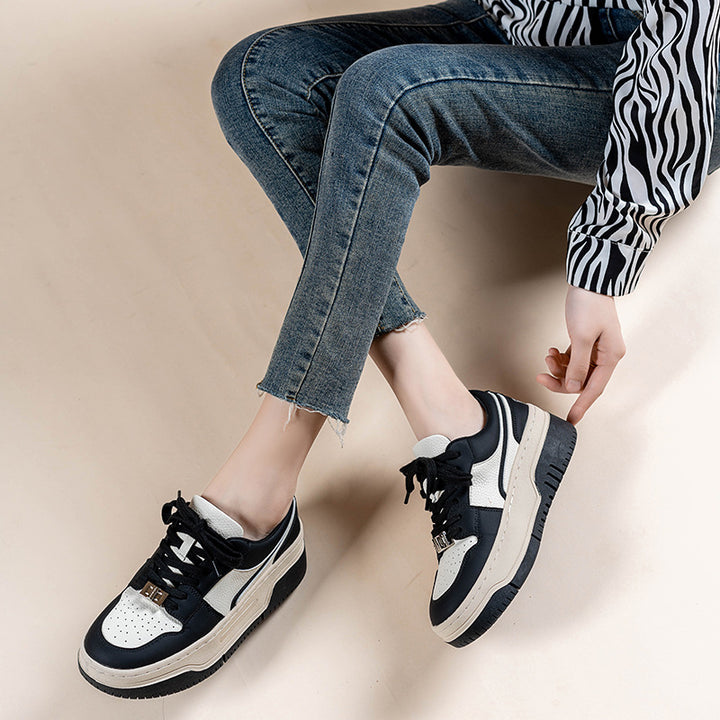 Damer Plateau Sneakers med moderigtigt design og slidstærk sål Stilla