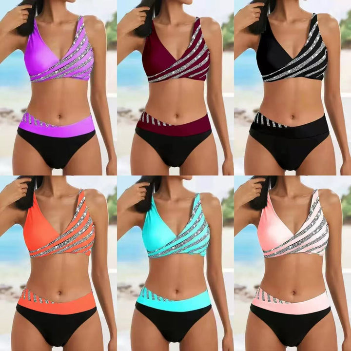 Dame Sporty bikini med moderne indpakningsoberdel Skovae
