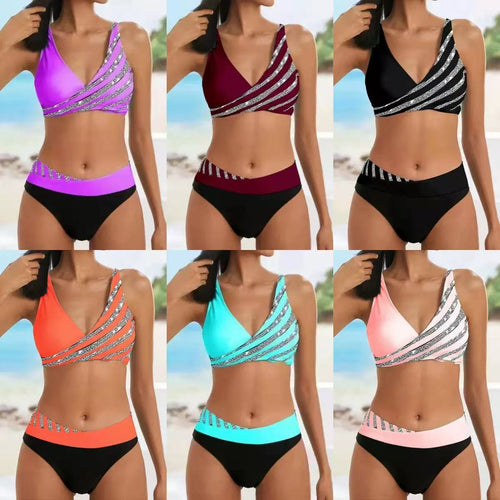 Dame Sporty bikini med moderne indpakningsoberdel Skovae