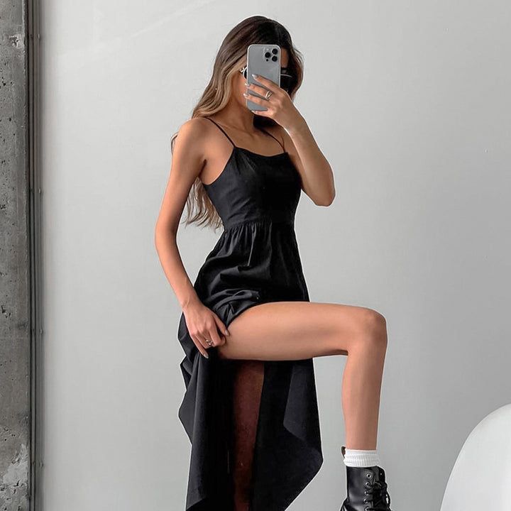 Dame Maxikjole med smal skulderdesign og elegant snit Stilla