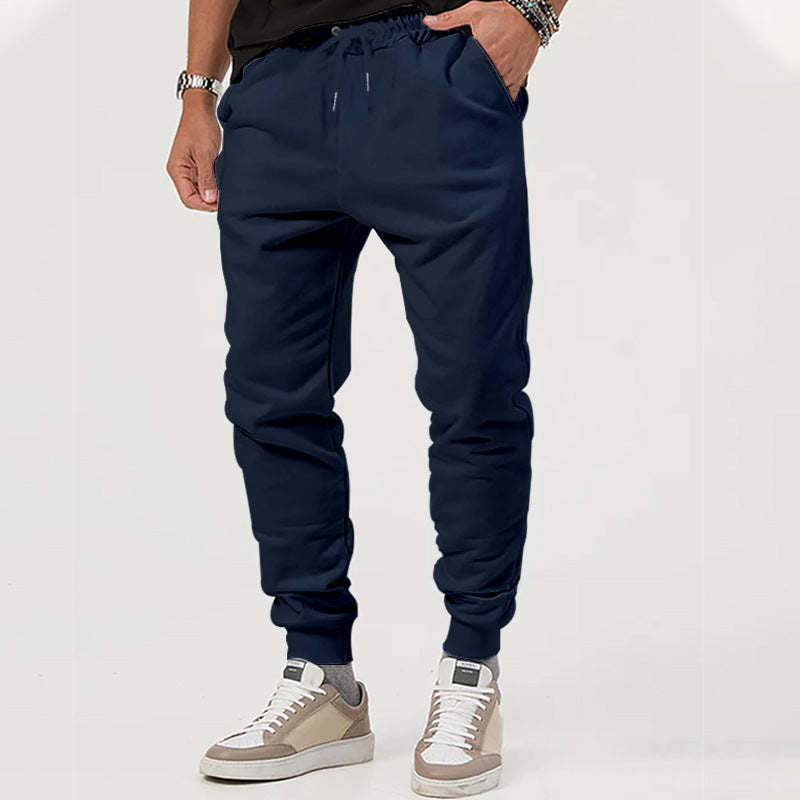 Herre nan Jersey-sweatpants i konisk snit med skjult snor og formstabile fodbånd Skovae