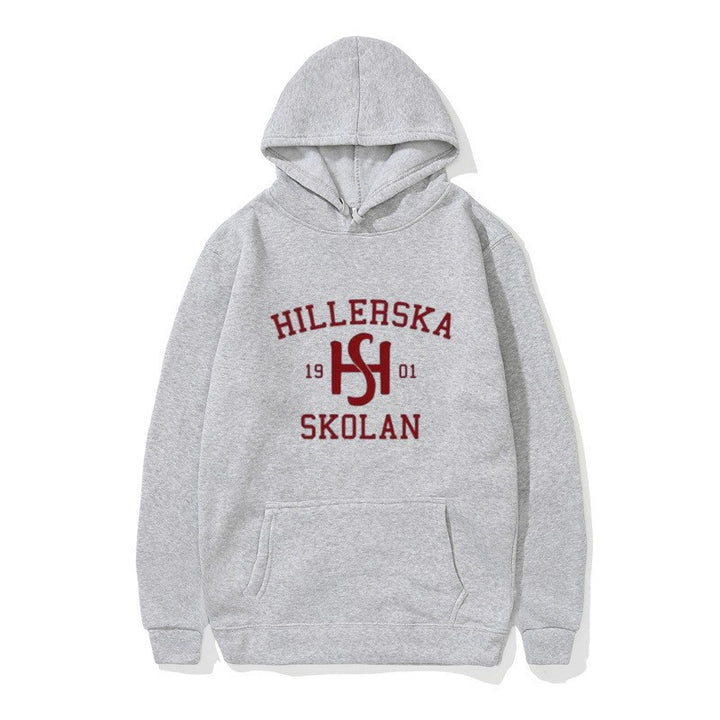 Kvinders hætte sweatshirt med klassisk skolemotiv og hyggelig indvendig for.