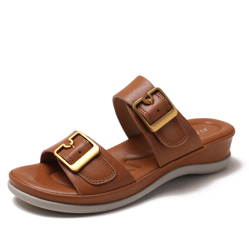 Dame Komfortable Sandaler med elegant Remlukning Stilla