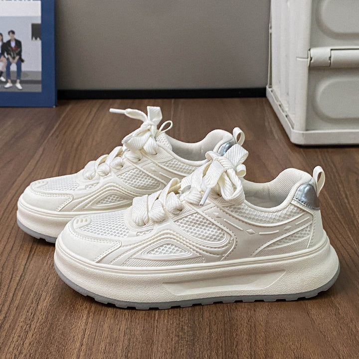 Dame Sporty Sneakers med åndbar mesh-overflade og støddæmpende sål Stilla